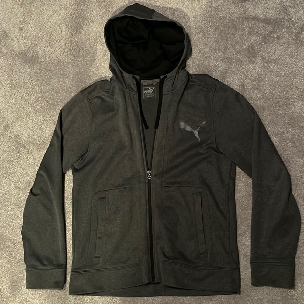 Puma Gray Zip-up Hoodie